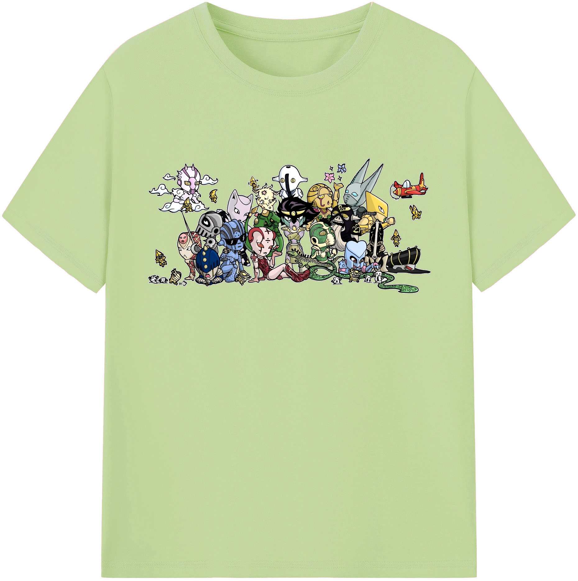 （画像用） ジョジョの奇妙な冒険 JoJo's Bizarre Adventure 綿100％半袖Tシャツ（フロントプリント）